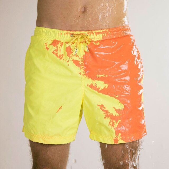 Genuine water-changing color-changing men's swimming trunks for men