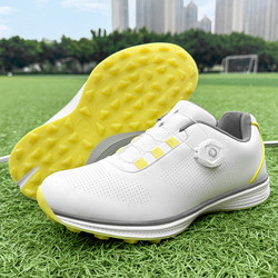 Cross-Border Men's Golf Shoes for All Seasons, Men's and Women's Couples' Rotating Button Breathable Non-Slip Outdoor Casual Sports Shoes