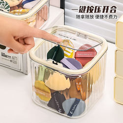 Powder Puff Storage Box Desktop Transparent Large-Capacity Dust-Proof Cosmetics Lipstick Skin Care Product Air Cushion Beauty Egg Storage Rack