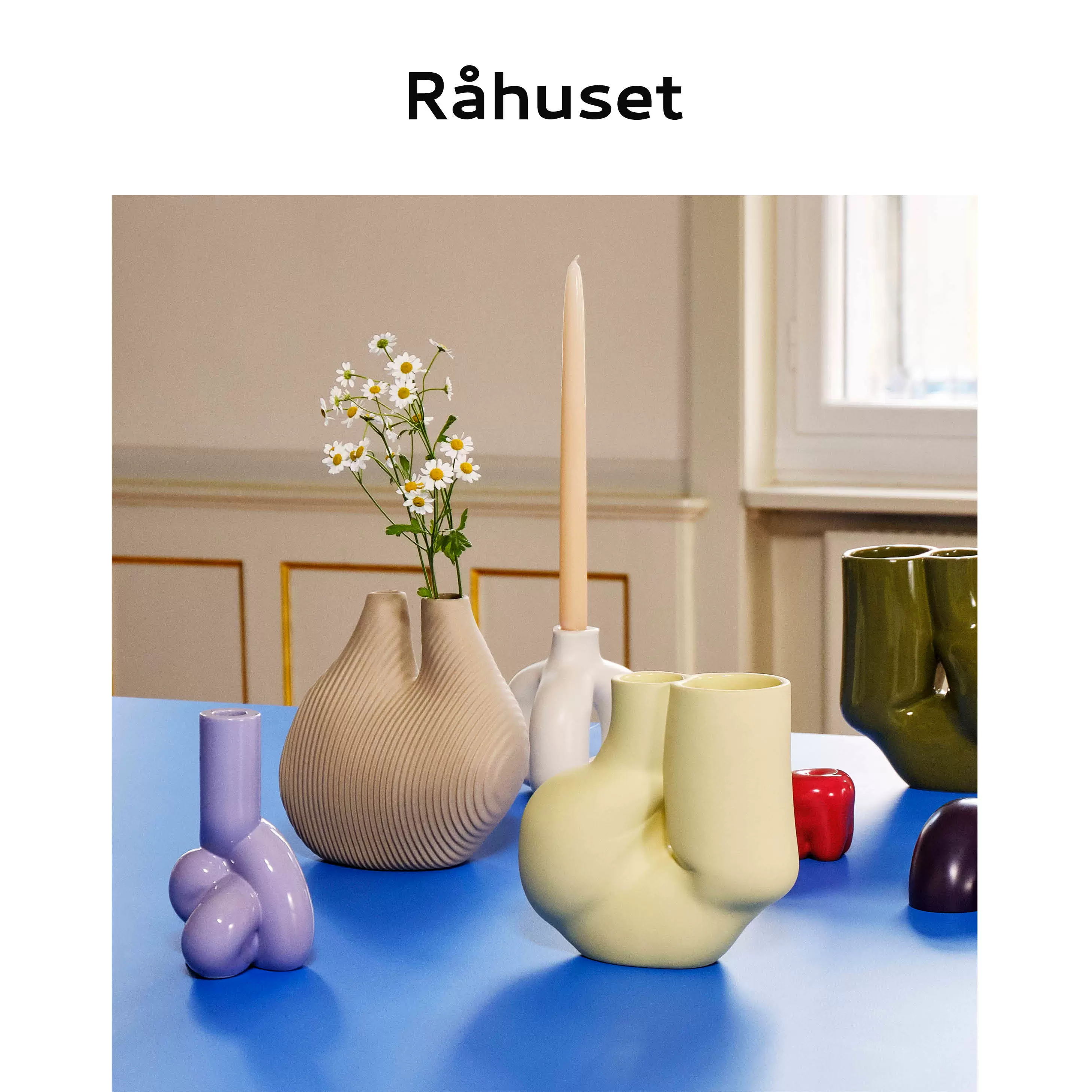 Rahuset | Hay艺术W&S抽象花瓶烛台饰品书档礼品北欧丹麦正品-Taobao