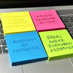 Xiaohongshu Same Style Fluorescent Green Sticky Notes 50 Sheets Barbie Pink Sticky Notes with Adhesive for Students Reusable Index Tabs