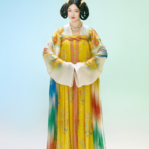 
[Real Silk] Huazhaobi Mo Mingtang made in the Tang Dynasty, chest-length silkworm elegant Hanfu women's spring, summer and autumn new style original genuine version