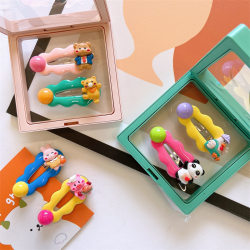 Cute and Adorable Children's Hair Clips, Cartoon Animal Girl Bangs Clips, Hair Clips for Stray Hair, Baby Side Hair Clips
