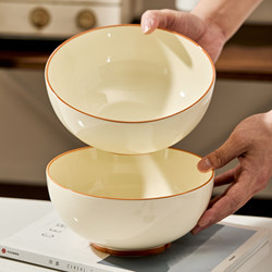 Ceramic Soup Bowl for Home Use 2026 New Model 6inch 8inch Large Size Beautiful Rice Bowl Soup Noodle Bowl Instant Noodle Bowl High Aesthetic Soup Basin