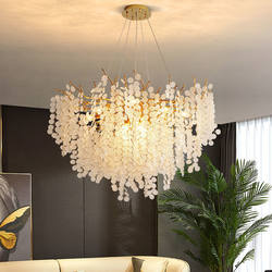 New Style Simple Chandelier, Creative Living Room Chandelier, Italian Light Luxury Crystal Master Bedroom Room Dining Room Lighting Fixtures