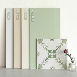 Avocado Green Bathroom Tiles 300X600 Kitchen Balcony Small Floor Tiles Bathroom Cream White French Pattern Tiles