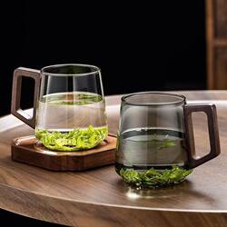 Japanese-Style Tea Cup, High-Looking Glass Cup, Special Cup for Brewing Green Tea, Office Drinking Cup, High-Temperature Resistant Tea Set