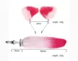 Đồ chơi tình dục đồ chơi người lớn SM kim loại sân sau đuôi cáo màu gradient keel đuôi cong hậu môn cắm Đồ chơi đuôi cáo