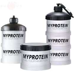Protein Powder Funnel Portable Mini Powder Box Muscle-Building Nutritional Powder Dispensing Box Fitness Supplement Box Storage Bottle