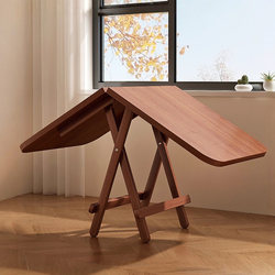 Folding Table Dining Table for Home Use in Small Apartments, Simple Round Table, Rectangular Dining Table, Portable Stall Table and Chair Set