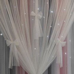 Exquisite Lace Bow Decoration Princess-Style Curtain Trinket Bow with Its Own Pin, Can Also Be Used as a Tie