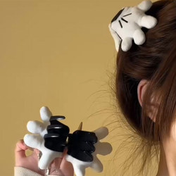 Cute Mickey Mouse Small Hand-Shaped Hair Clip for Women 2025 New Style Cartoon Hairpin Personalized Creative Palm-Shaped Hair Accessory