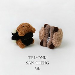 Children's Hair Clips for Autumn and Winter, Cute Bear Claw Clips, Plush Clips for the Back of the Head, Cute Shark Clips, Girls' Hair Accessories, Headwear