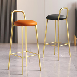 Bar Stool Modern Minimalist Round Stool High Chair Bar Chair Ktv Cashier Front Desk Stackable Home Bar Stool