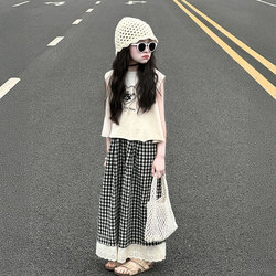 Girls' Stylish Summer Outfit, Thin Style, 2026 New Korean Style Children's Clothing, Trendy Summer Clothes for Older Girls