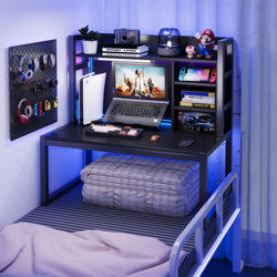 Bed Computer Desk, Dormitory Essential, College Student Bunk Bed Dormitory Lazy Study Desk, Gaming Desk, Bed Desk