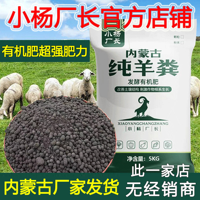 Xiaoyang Factory Director Sheep Manure Fermentation Organic Fertilizer Inner Mongolia Pure Sheep Manure Flower Fertilizer Organic Fertilizer Vegetable Special
