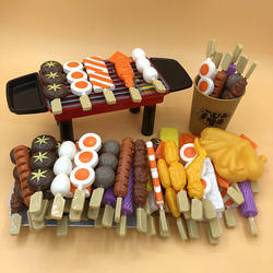 Doll's House Area Materials Layout Small Class Kindergarten Kidsren's Barbecue Toys Artificial Skewers Kitchen Cooking and Stir-Frying