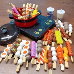 Children's Kitchen Cooking Toys Hot Pot Pizza Vegetables Fruits Girls Barbecue Baby 3 to 6 Years Old Educational Boys