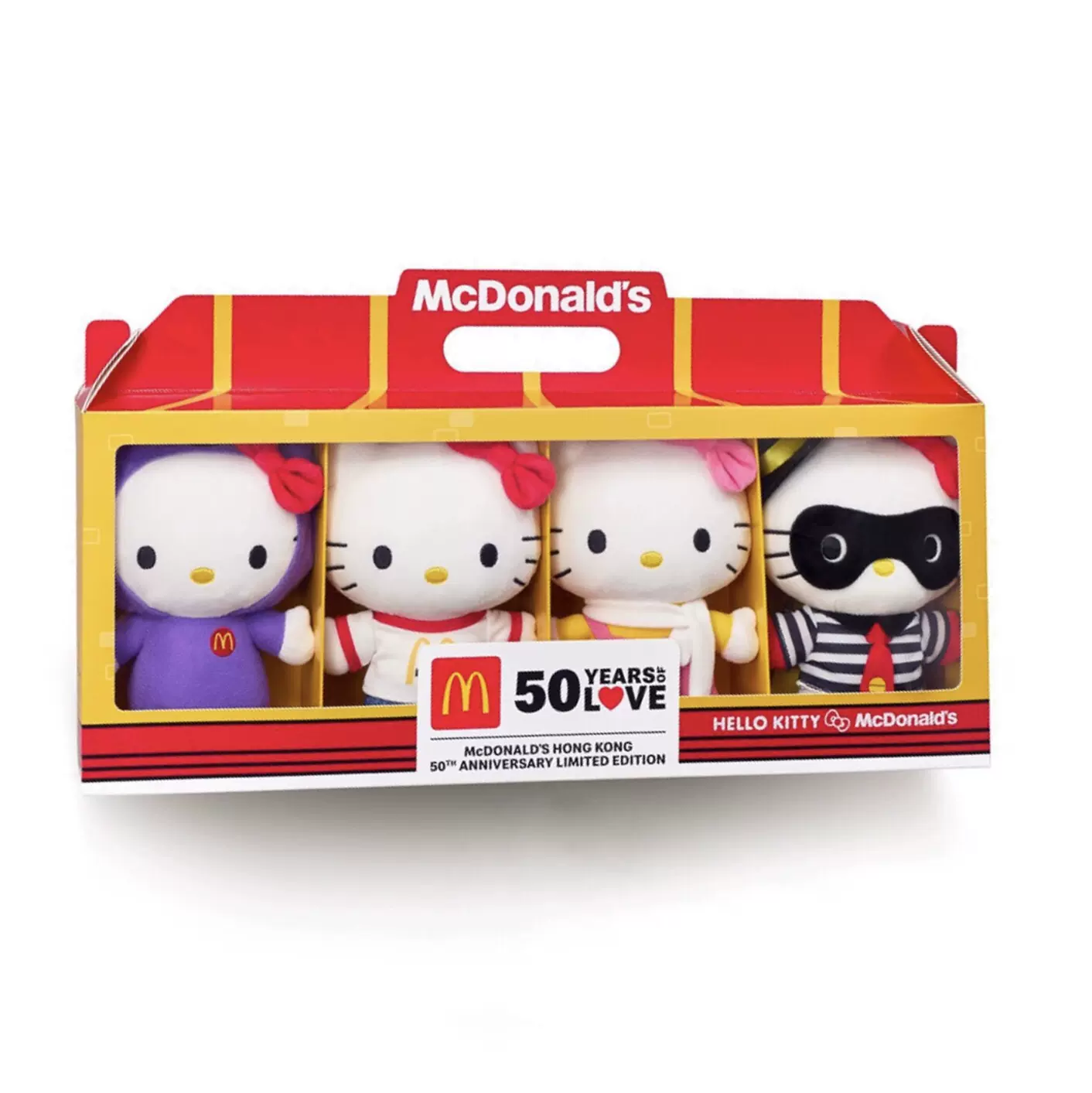 麦当劳50周年限量HELLOKITTY毛绒公仔香港限定联名周边