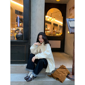 
pusumede free cold brew retro casual stand collar jacket women drawstring versatile simple zipper jacket top