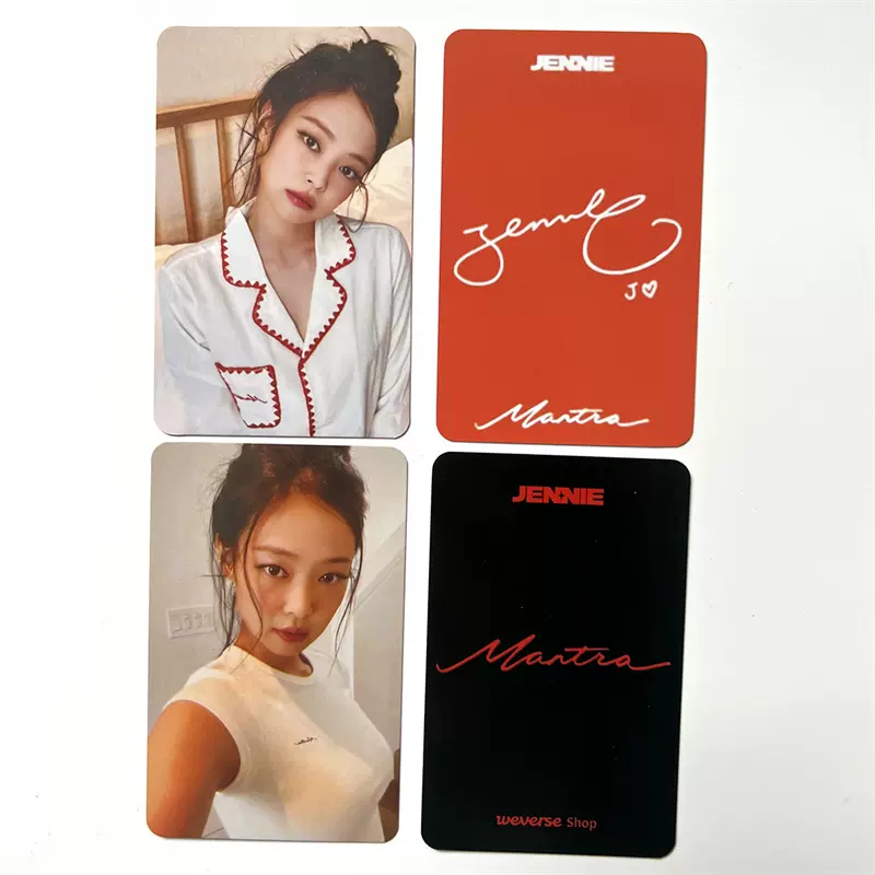 JENNIE金智妮打歌卡MANTRA Weverse特典小卡金珍妮睡衣卡自印卡