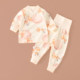 Baby pure cotton underwear set spring and autumn underwear home clothes toddler base baby autumn clothes and autumn pants pajamas snap crotch