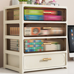 Desktop Storage Box Drawer-Type Office Pen Holder Box Stationery Cosmetics Storage Box Organizer Multi-Layer Storage Rack Cabinet