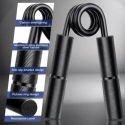 A-Type Aluminum Alloy Gripper, Professional-Grade Metal Men's Arm Muscle Training Heavy-Duty Hand Strength and Wrist Strength Device