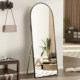 Full-length mirror, floor-to-ceiling mirror, home girls' bedroom, Internet celebrity, high-end wall-mounted fitting glass mirror, large dressing mirror