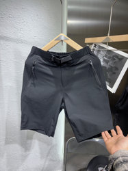 2025 Summer New Style Belt Casual Five Points Stretch Soft Shell Shorts Fashionable European Versatile Straight-Leg Quick-drying Pants