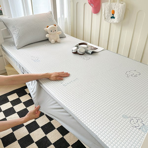 
Cool A Class Bingsi Doudou Student Dormitory Bed Sheet Single-piece Single Bed Cool Mat Bedding Cover Three-piece Bedding Bedding