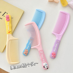 Cartoon Cute Comb for Girls ins Household Fine-Toothed Straight Hair Long Hair Comb Portable Anti-Static Makeup Hair Comb