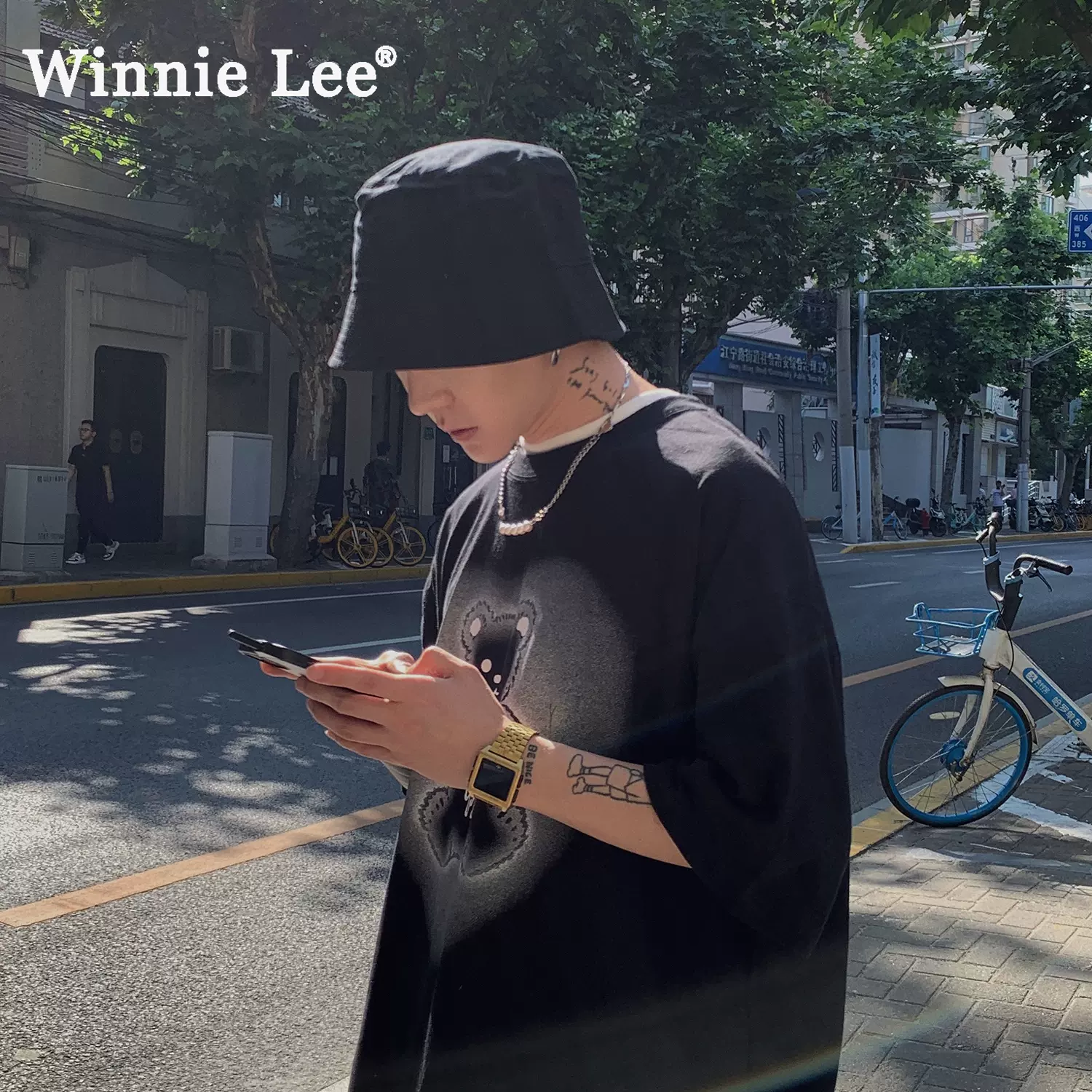 Winnie Lee大头围渔夫帽男士秋季防晒遮阳帽大号盆帽休闲太阳帽子-Taobao