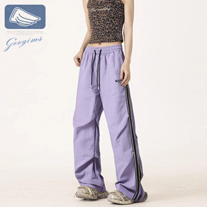 
South Korea Googims summer casual sports paratrooper pants loose classic webbing men and women same style splicing trousers