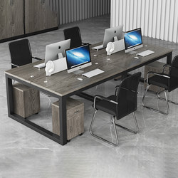 Staff Desk Modern Minimalist Office Computer Desk Four-Six-Eight Person Combination Screen Partition Staff Desk and Chair