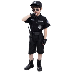 
Children's Police Clothing New Autumn Special Forces Toys and Equipment Performance Clothes Boys and Girls Police Officer Uniform Performance Set