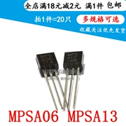 MPSA06 MPSA13 KSP13 Transistor Darlington NPN 0.5A/30V TO-92 (20 cái)