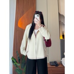 North America Plus-Size Women's Clothing Spring New Hooded Color-Block Sweatshirt Jacket for Women 2026 Plus-Size Casual Top 16952N