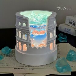 Roman Goldfish Diffuser Stone Flameless Aromatherapy Night Light Candle Ornament Gift for Best Friend Girl Boy Birthday Gift for Women