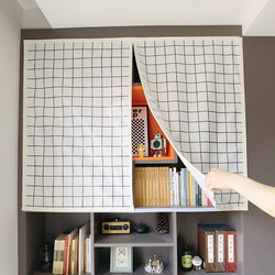 Bookcase Dust-Proof Curtain Bookshelf Dust-Proof Curtain Open Bookcase Curtain Wardrobe Cloakroom Shoe Cabinet Shoe Rack Waterproof