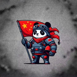 Panda Is a Domineering and Patriotic Figure, and the Reflective Car Stickers Are Used for Electric Motorcycles, Computers, Luggage, Car Bodies, and Glass for Creative Decoration