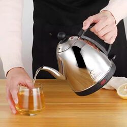 304 Stainless Steel Electric Kettle with Long Spout for Brewing Tea, Quick Kettle with Automatic Shut-Off, Suitable for Hotels and Home Use