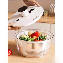 Vegetable Dehydrator, Household Manual Salad Spinner, Fruit and Vegetable Water Spinner, Vegetable Basket, Fruit Washing and Draining Tool