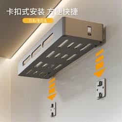 Bathroom Aluminum Alloy Storage Rack, No-Drill Toilet Washbasin Bathroom Shower Gel Wall-Mounted Storage Rack