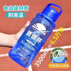 Anti-Fall Space Cup, Large-Capacity Explosion-Proof Plastic Straw Cup, Portable High-Temperature-Resistant Water Bottle for Men and Women, Suitable for Construction Sites and Outdoor Sports