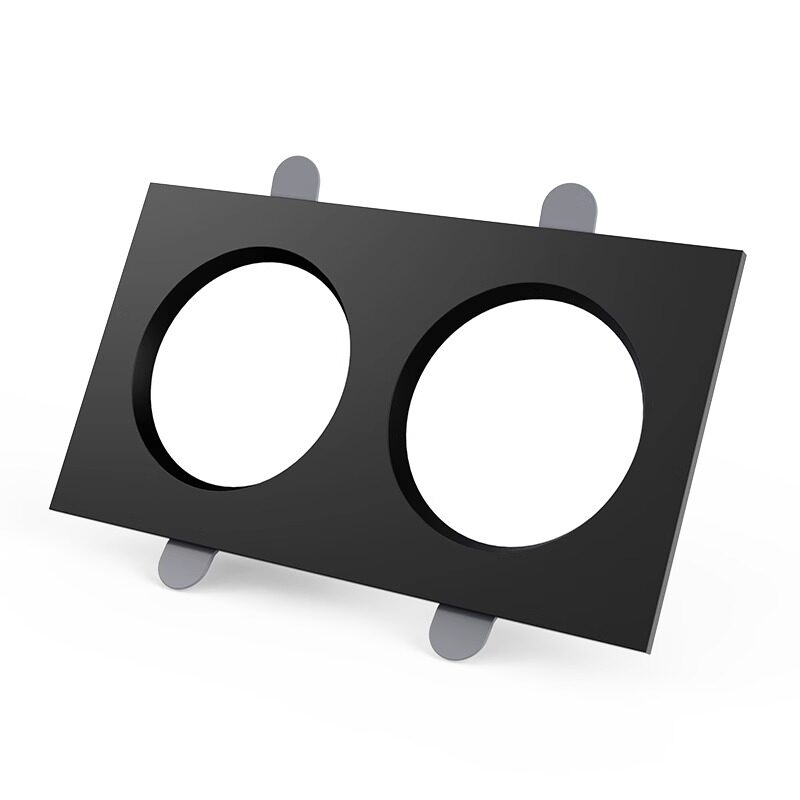 싱글 헤드 더블 헤드 통 더블 홀 임베디드 그리드 직사각형 단순 램프 거실 복도 입구 천장 LED 스포트라이트 -