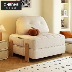 Scandinavian Japanese Tatami Module Combination Sofa Bed Solid Wood Tofu Block Single Leisure Bean Bag Small Apartment