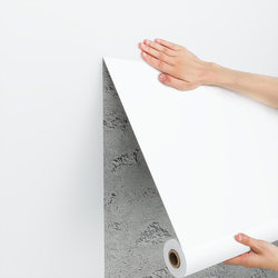 Pure White Wallpaper Self-Adhesive Waterproof and Moisture-Proof Bedroom Home Background Wall Sticker Ceiling Wall Decoration Putty Wallpaper