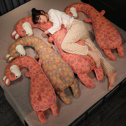 Three-Layer Gauze Long Pillow for Girls to Sleep On, Special Bedside Cushion, Large Bed Pillow, Pregnant Women's Leg-Hugging Side Sleeping Pillow